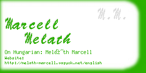 marcell melath business card